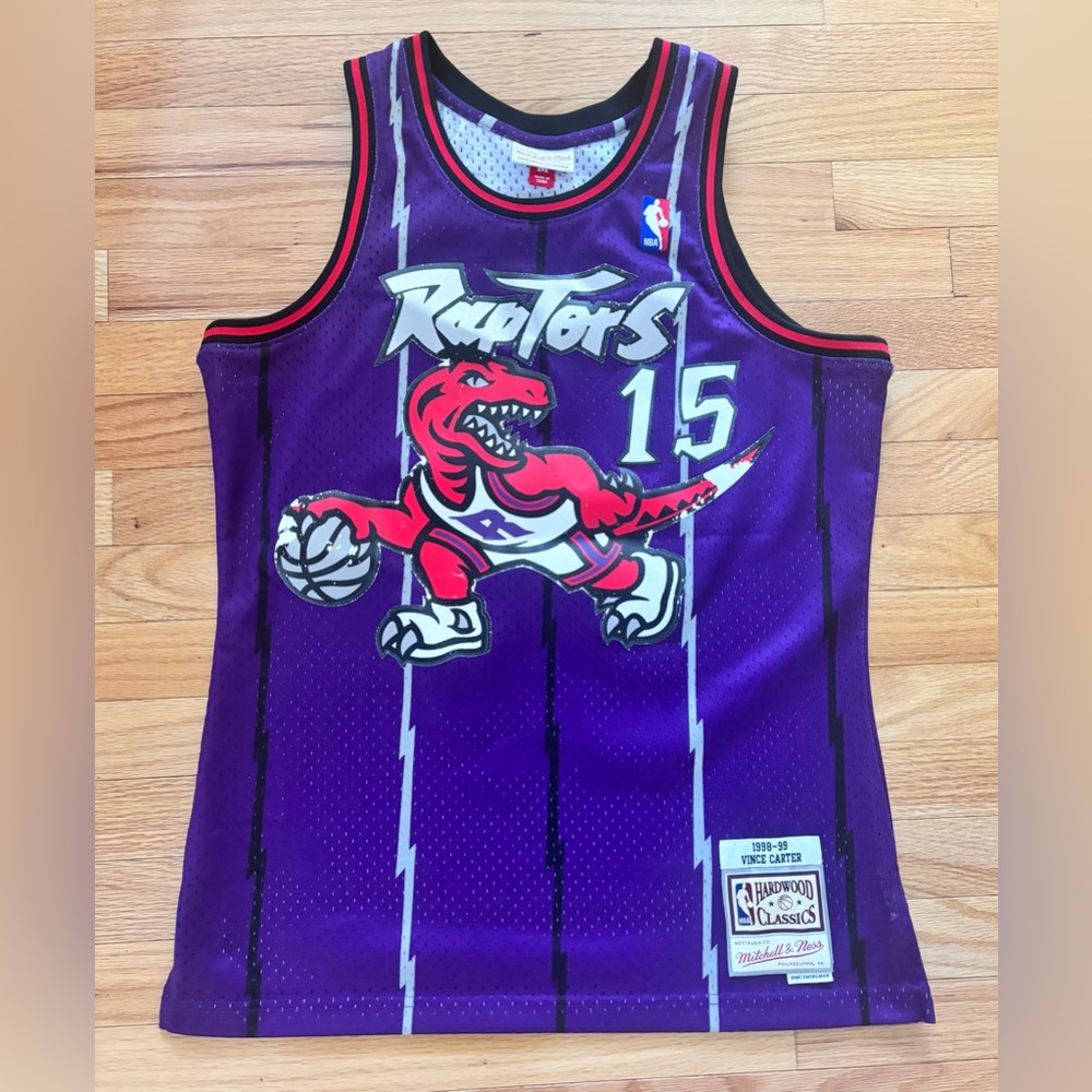 Vince Carter #15 Toronto Raptors Mitchell & Ness Stitched Jersey Men’s Size M